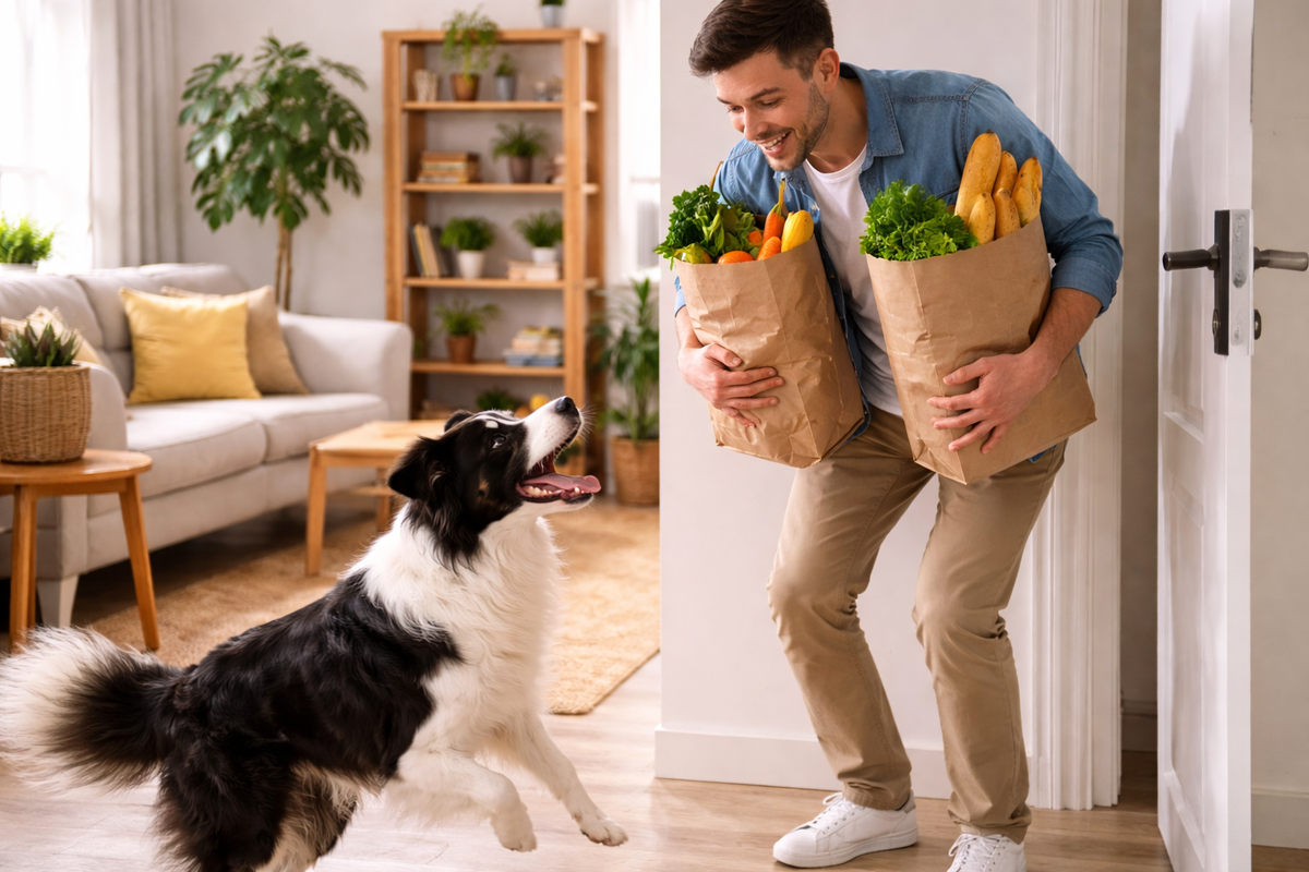 Почему собака сходит с ума, когда вы приходите домой. Фото: журнал "Питомцы".