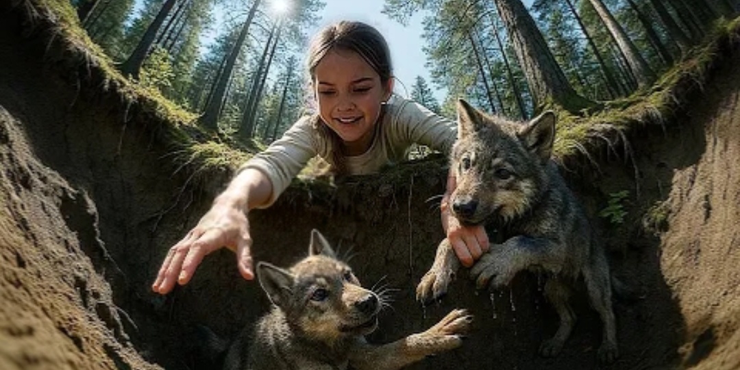 Девочка Катя на овраге нашла двух щенят и помогла им. А что произошло дальше тронуло всех до глубины души