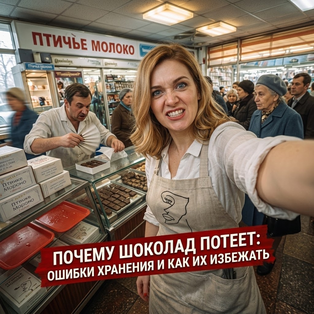    Конденсат на шоколаде возникает при резких перепадах температуры admin