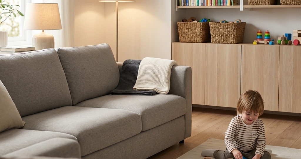 Лучшие мебельные ткани для семей с детьми: как выбрать идеальную обивку для комфортного и безопасного интерьера