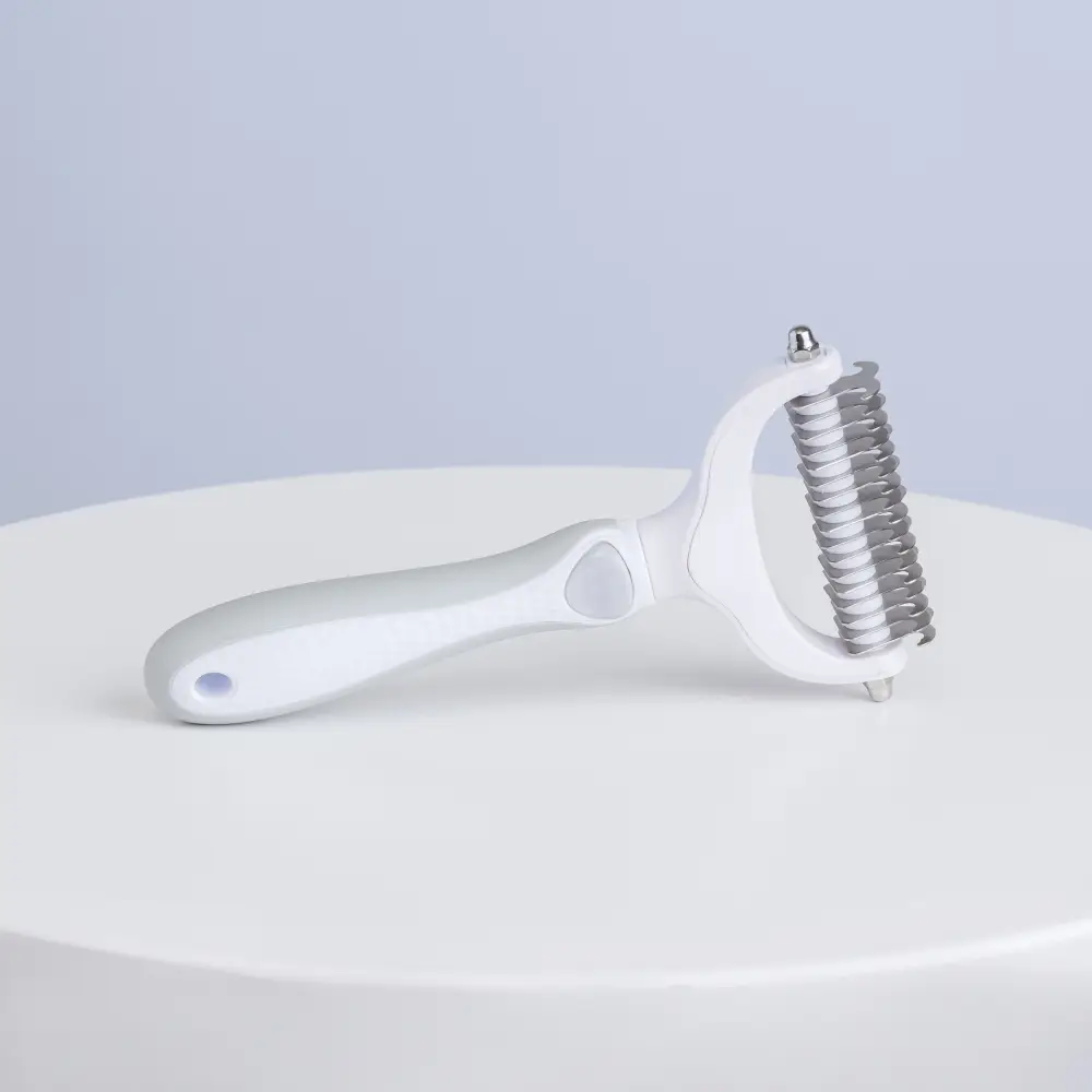 HiPet Колтунорез для кошек и собак, 18,5 см, серо-белый, арт. 1055811