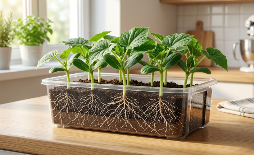 Секрет посева огурцов, о котором все молчат! Рассада не вытягивается, крепкая, коренастая, здоровая!