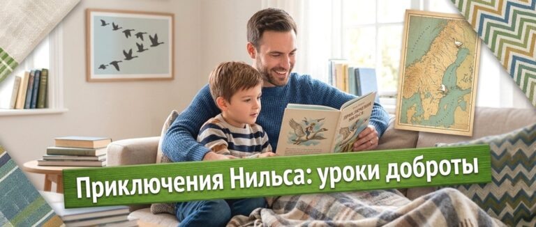    Иллюстрация к материалу: Чудесное путешествие Нильса: почему эта книга — сокровище для семейного чтения
