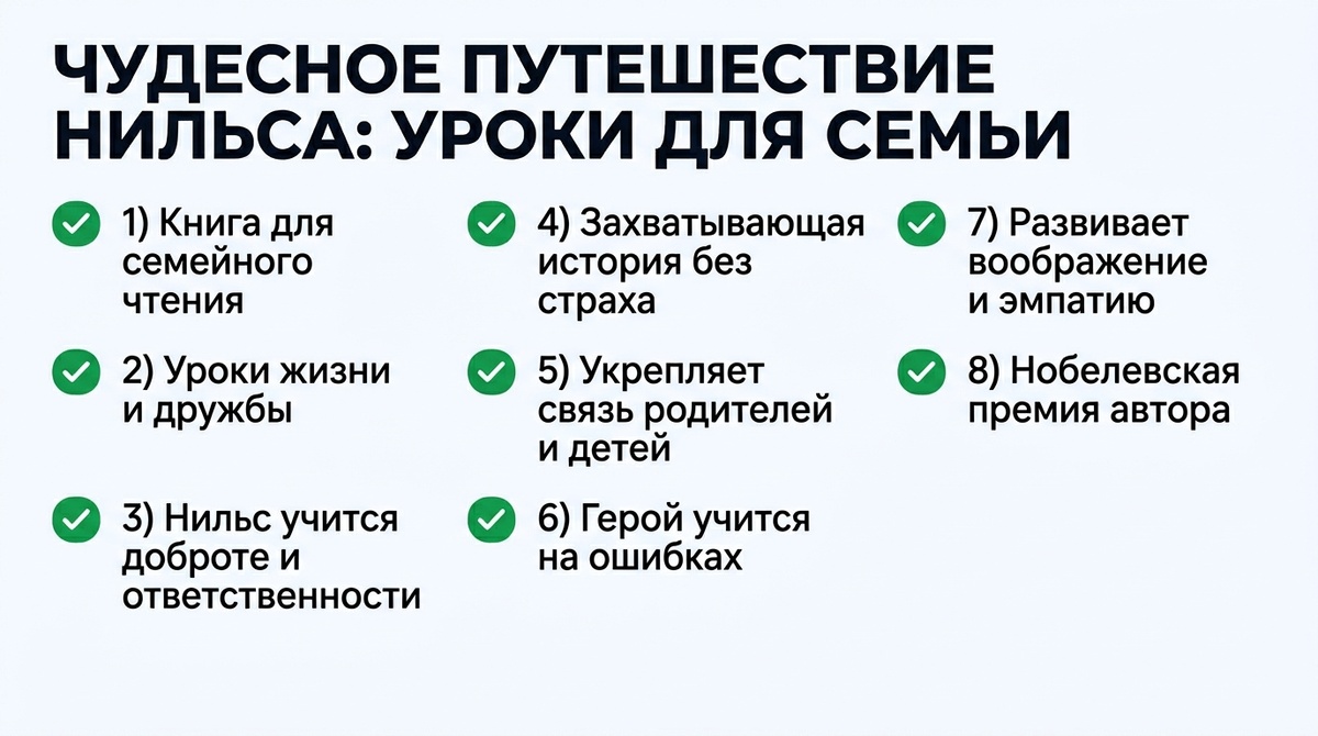 Чудесное путешествие Нильса: уроки для семьи  📷
