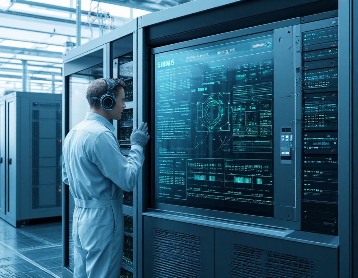 Футуристическая картинка панели автоматизации на производстве