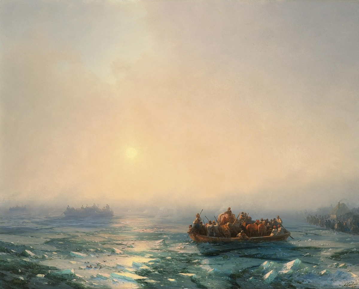 Лед на Днепре. 1872. 