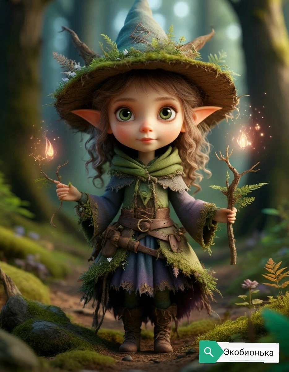 Добрая волшебница Экобионька: защитница природы и окружающей среды