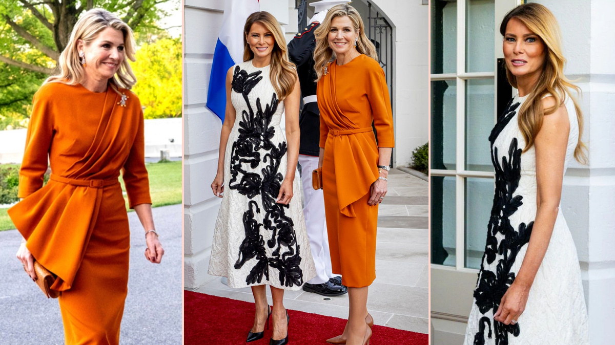 Королева Максима и Мелания Трамп.