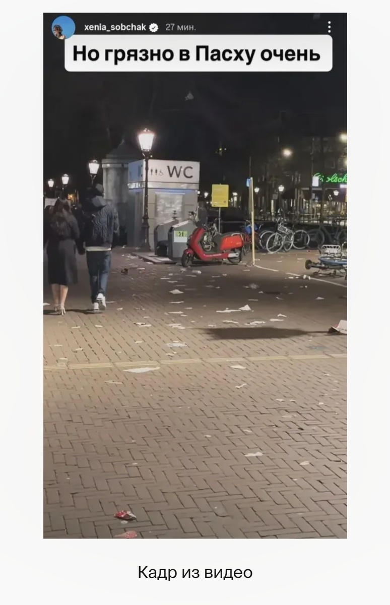 А на счет свинства я ее поддерживаю. Негоже мусорить! Скрин  из Sputnik