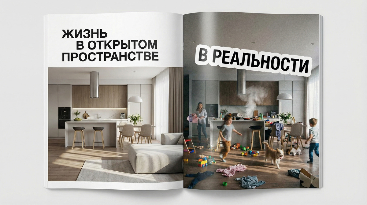 Разница между интерьером из Pinterest и реальностью — одна немытая сковородка