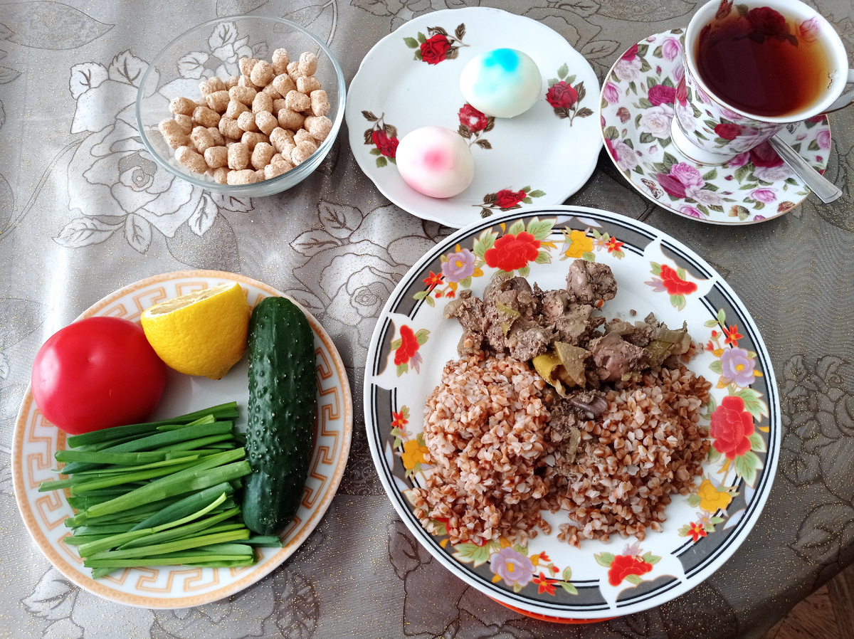 Мой усиленный завтрак перед прогулкой