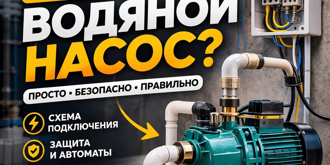 ⚡️ Как подключить водяной насос правильно