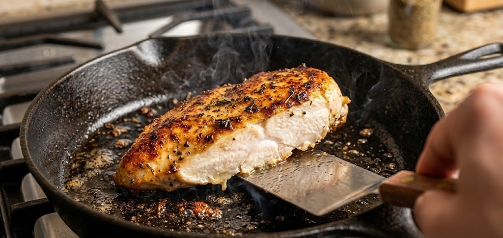 Курица пережарена