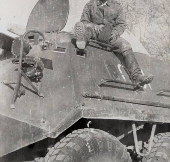 Учебное вождение БТР по пескам Мойынкум