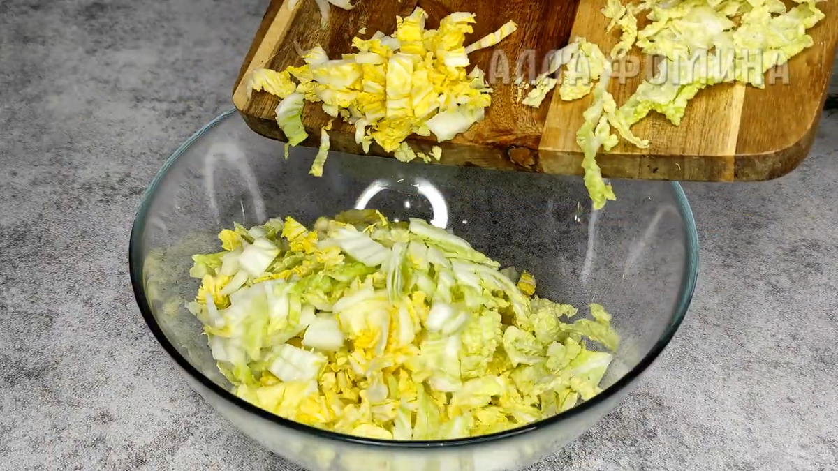 Весенний салат "Подснежник". Фото автора.