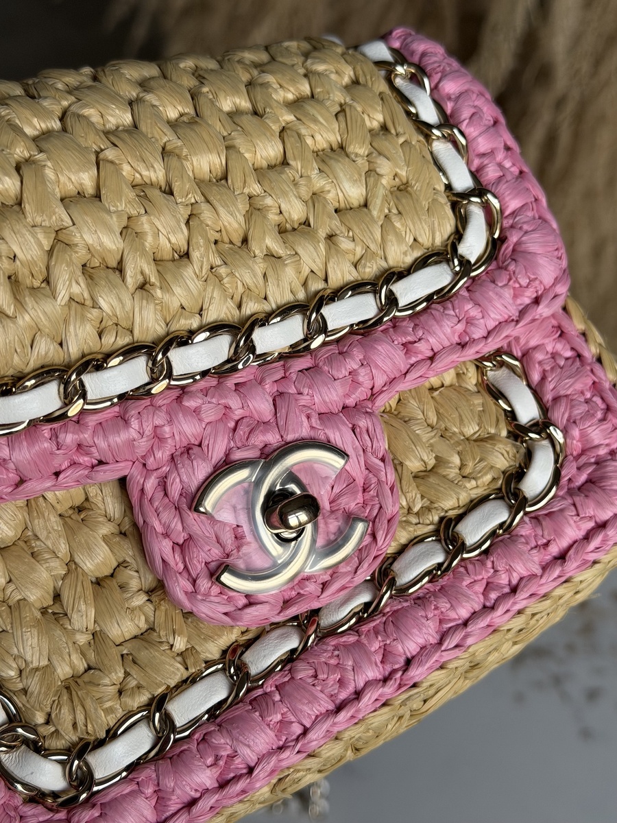Новая сумка Chanel Raffia Mini Flap оригинал
