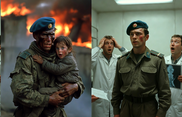 Десантник вытащил ребёнка из огня, а через год врачи схватились за голову, увидев его на медкомиссии