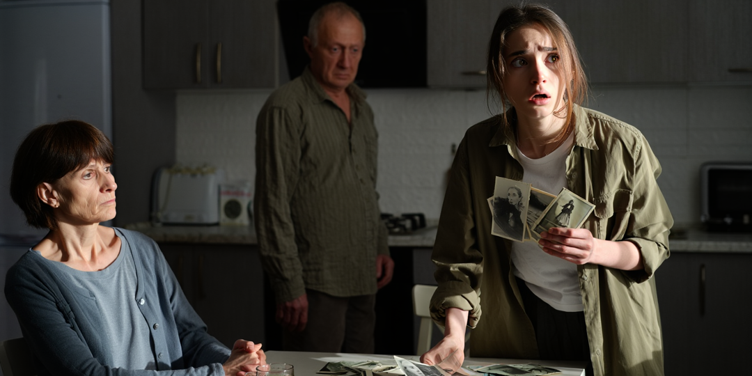 – Мама, я всё знаю про папу и твою подругу – сказала дочь и положила на стол старые фотографии