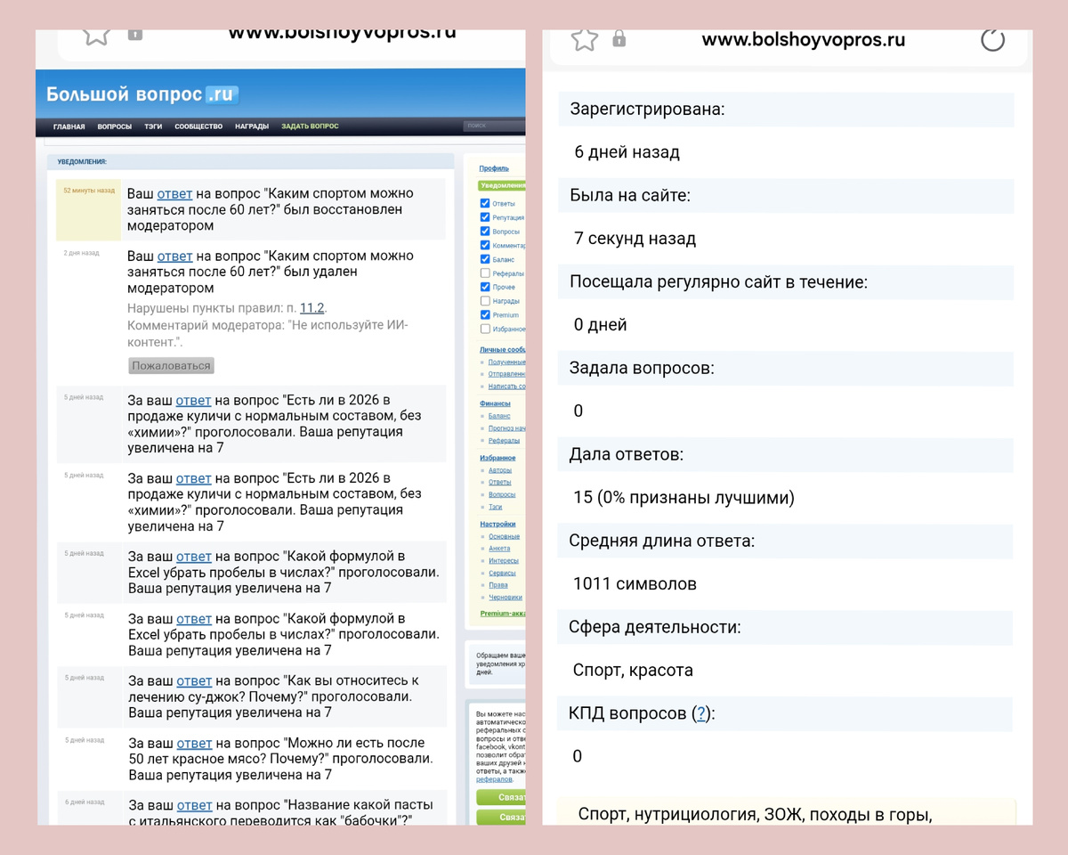 Немного скриншотов, чтобы не быть голословной. Тут видны показатели моего аккаунта.