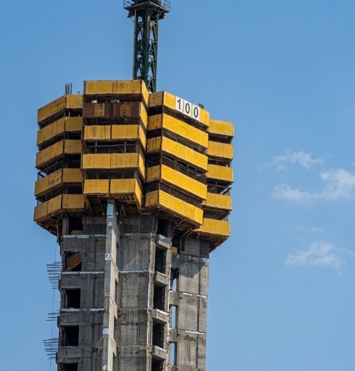    Строительство километрового небоскреба Jeddah Tower / © Х / برج_جدة