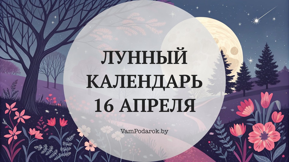 Лунный календарь на 16 апреля 2026 года: Луна гаснет — и это лучшее, что случится за неделю