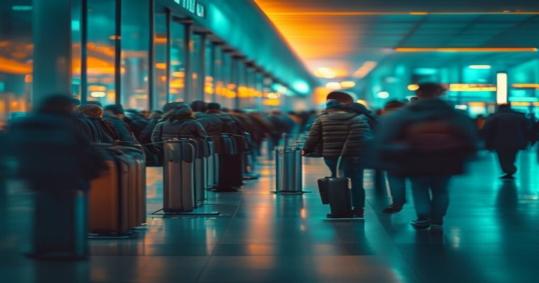 очередь в аэропорту