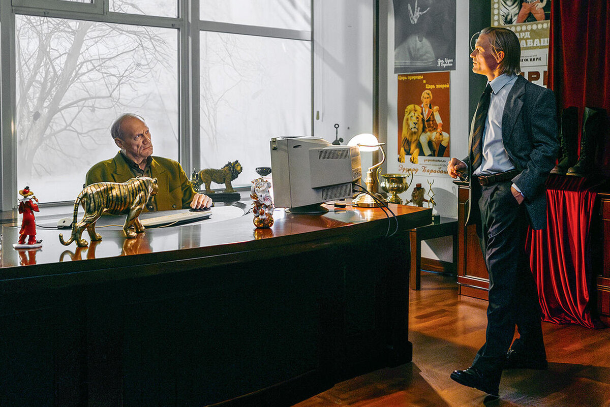    С Евгением Сидихиным в фильме «Космическая собака Лида». 2026 г. Пресс-служба кинокомпании СТВ