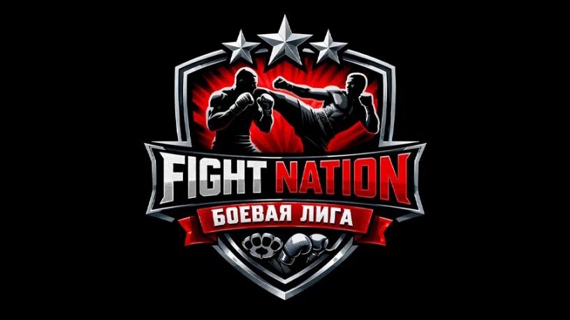 Логотип телеканала «Fight Nation — Боевая лига».