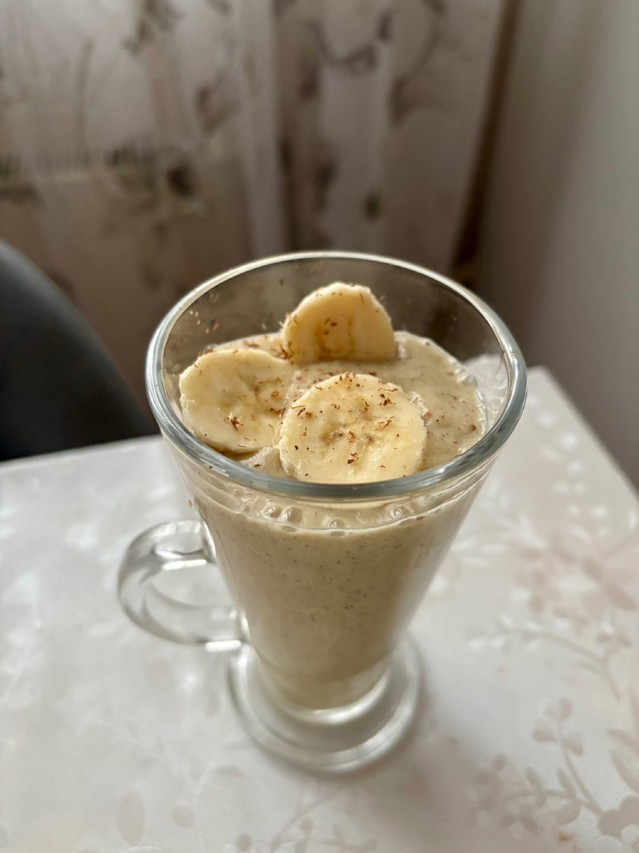 3 день без кофе и смузи с чиа и  🥝, 🍌 