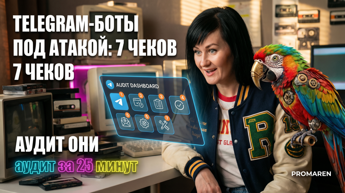    7 проверок безопасности Telegram-бота за 25 минут — без лишней ручной рутины | Марина Погодина, PROMAREN Марина Погодина