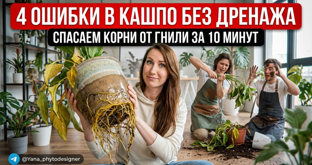 4 ошибки при посадке в кашпо без дренажа — что делать, чтобы избежать проблем с растениями?