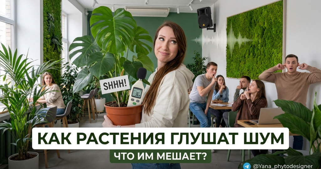 Как растения делают помещения тише и уютнее — что мешает им решать эту задачу?