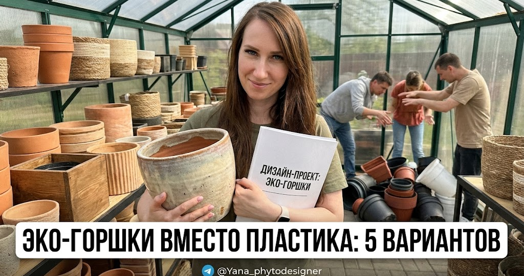 Почему дизайнеры отказываются от пластиковых кашпо: 5 экологичных альтернатив для вашего интерьера