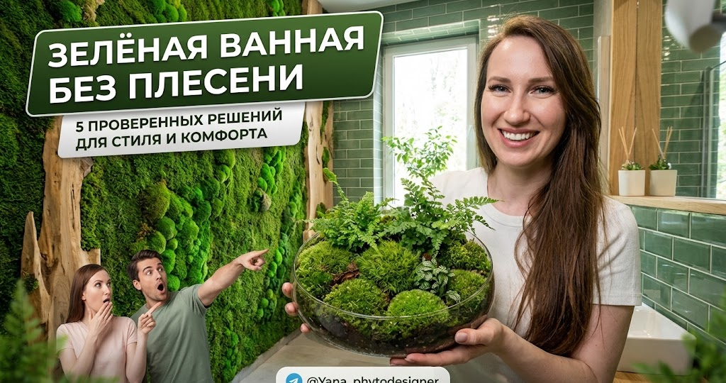 Зелёная ванная без плесени: 5 проверенных решений для создания стильного интерьера и комфорта в ванной комнате