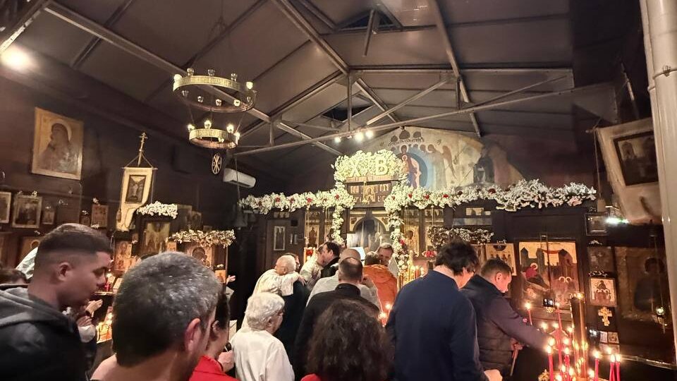 Вчера мы сходили на церковную службу