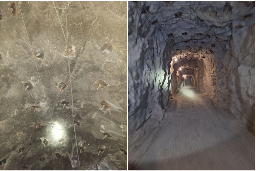 Рисунок 2. Примеры выработок с анкерной крепью (Фото: Е.А. Иванов)