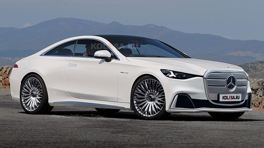    Рендер нового купе Mercedes-Benz S-Klasse