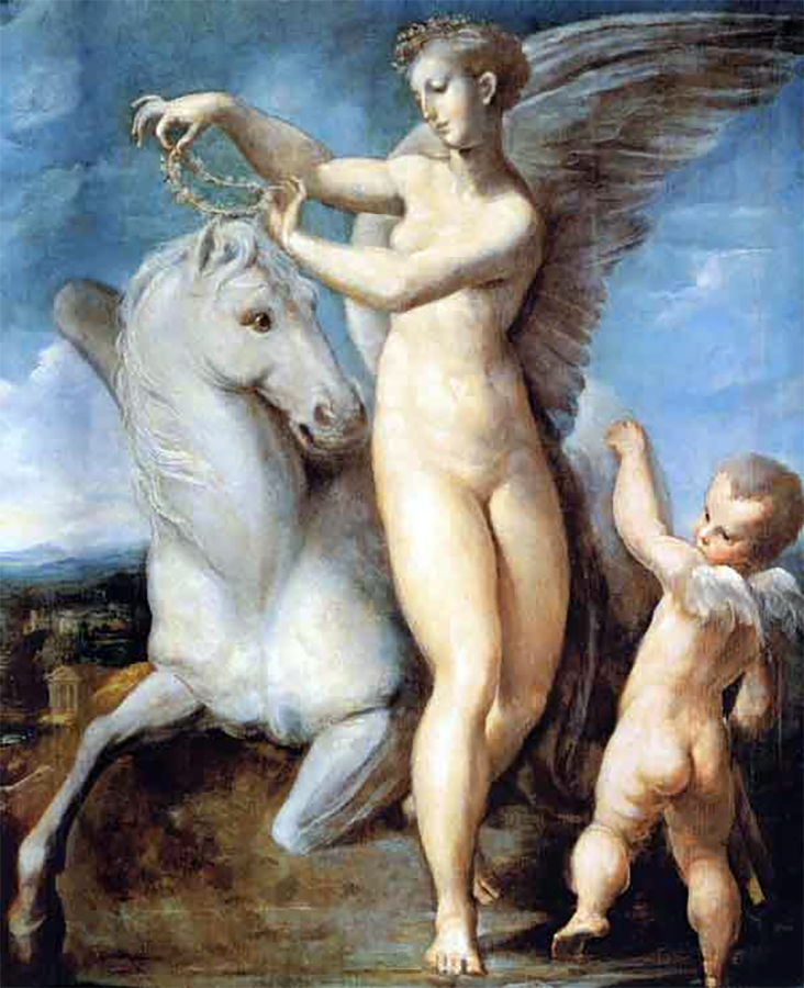 Пармиджанино. Кронос и Филира, 16 в. Частная коллекция