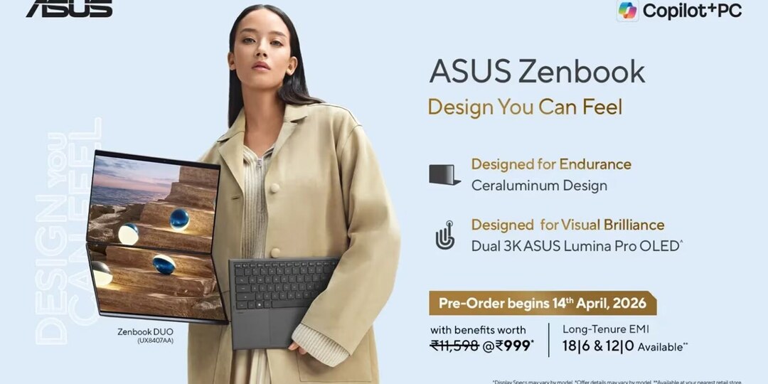 Asus обновила Zenbook и Vivobook 2026 для Индии