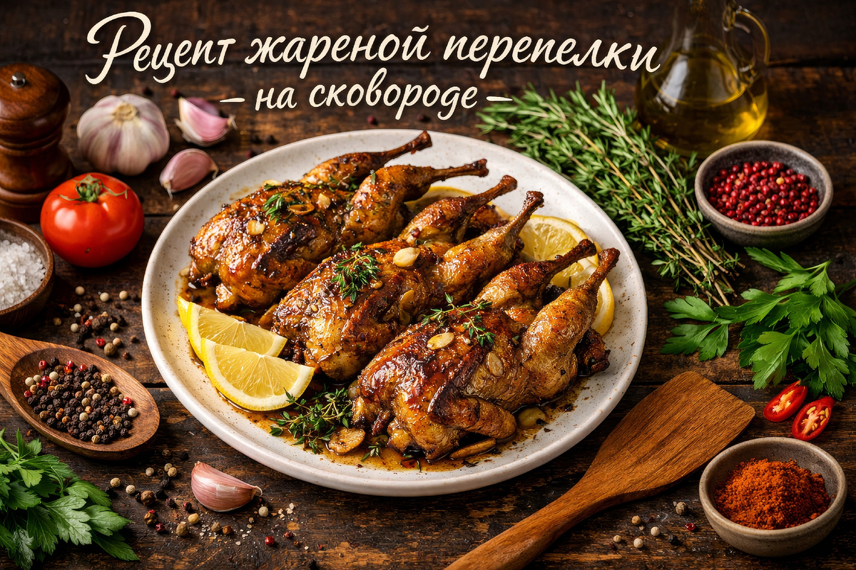 Жареные перепелки 