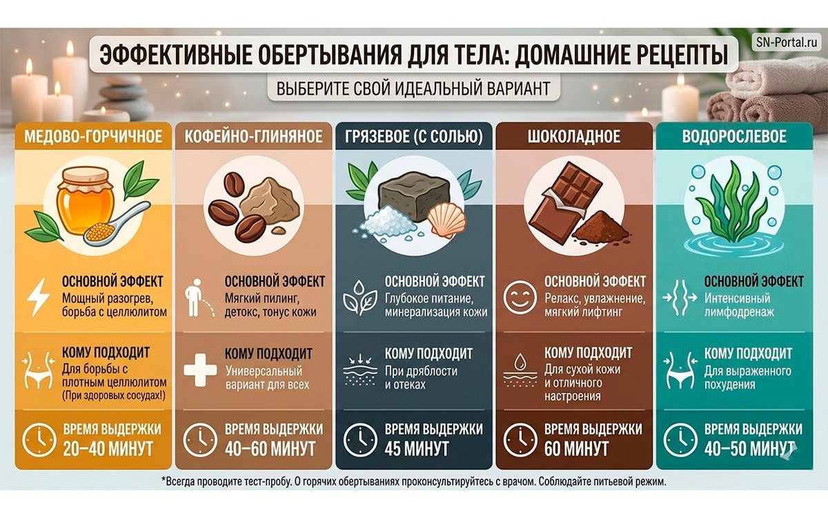 Обертывания для похудения: помогают ли они убрать живот? Анастасия Никандрова📷
