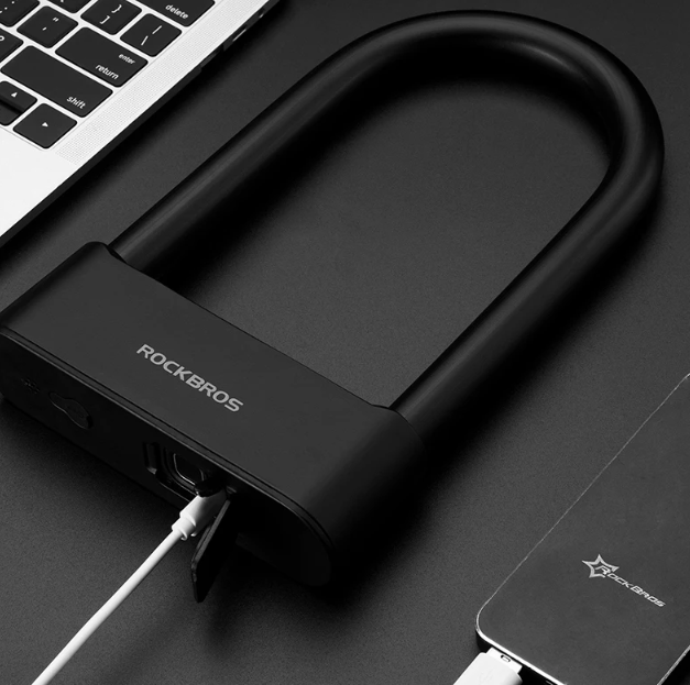ROCKBROS Умный велосипедный замок Bluetooth разблокировка по отпечатку пальца