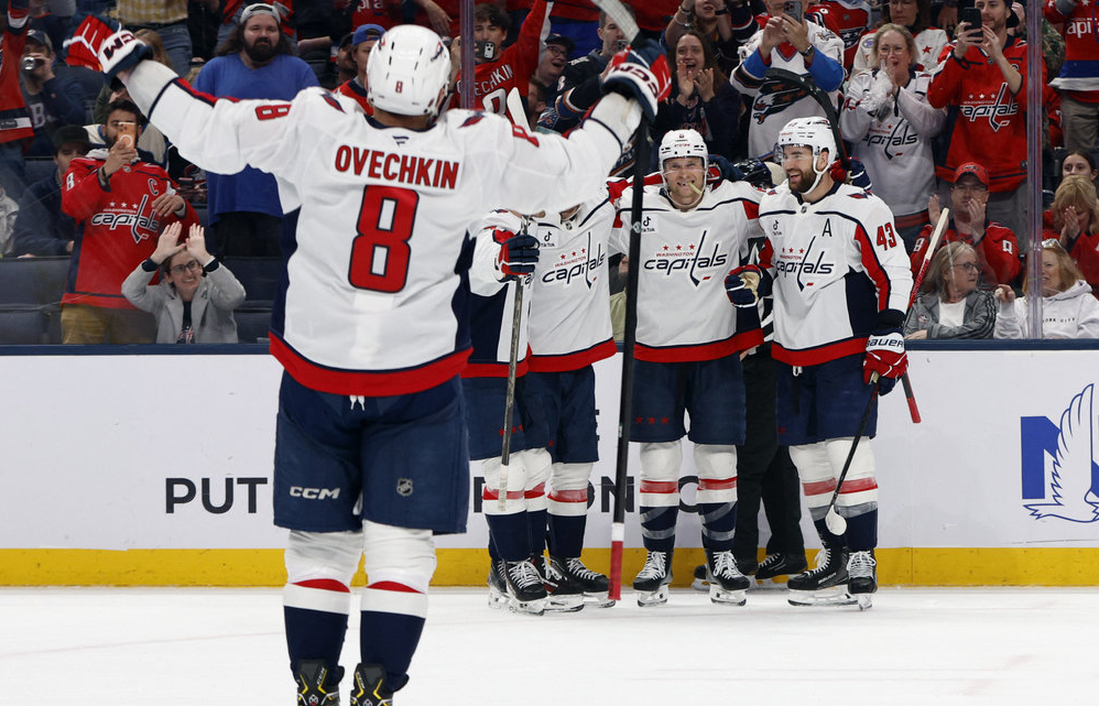 Александр Овечкин в матче с "Коламбусом". Фото: соцсети