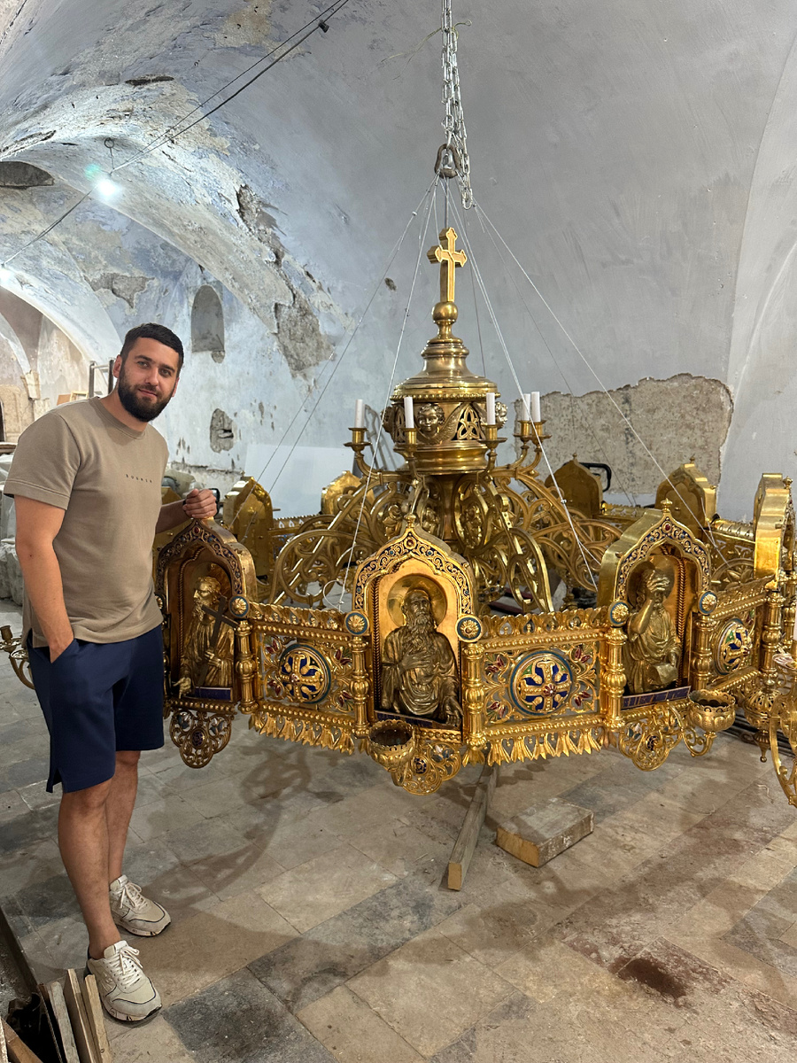 Андрей с паникодилом на стадии реставрации. 