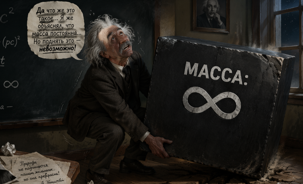 Масса постоянна, Эйнштейн подтвердил :)