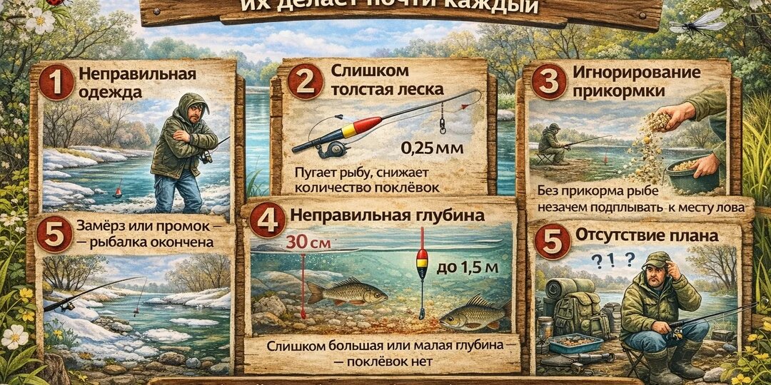5 ошибок на первой весенней рыбалке — их делает почти каждый