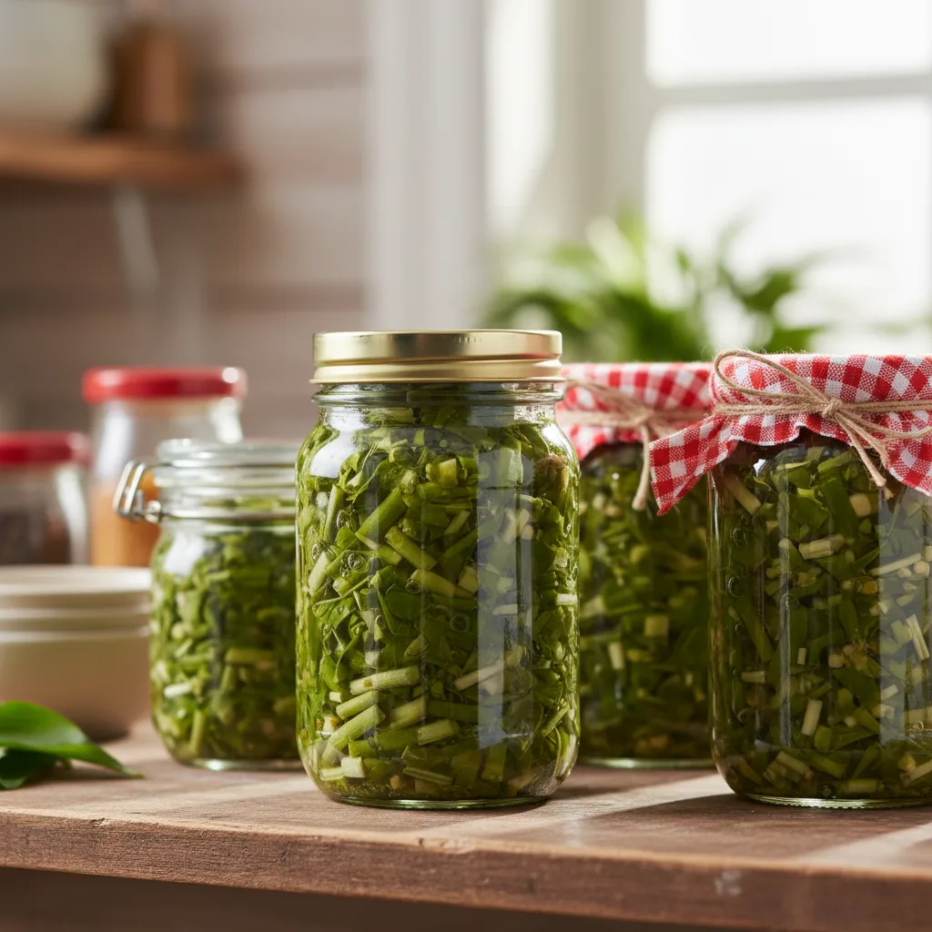 Фото сгенерировано @GPT4AgentsBot. Экспериментируйте с рецептами из черемши, а мы вам поможем!