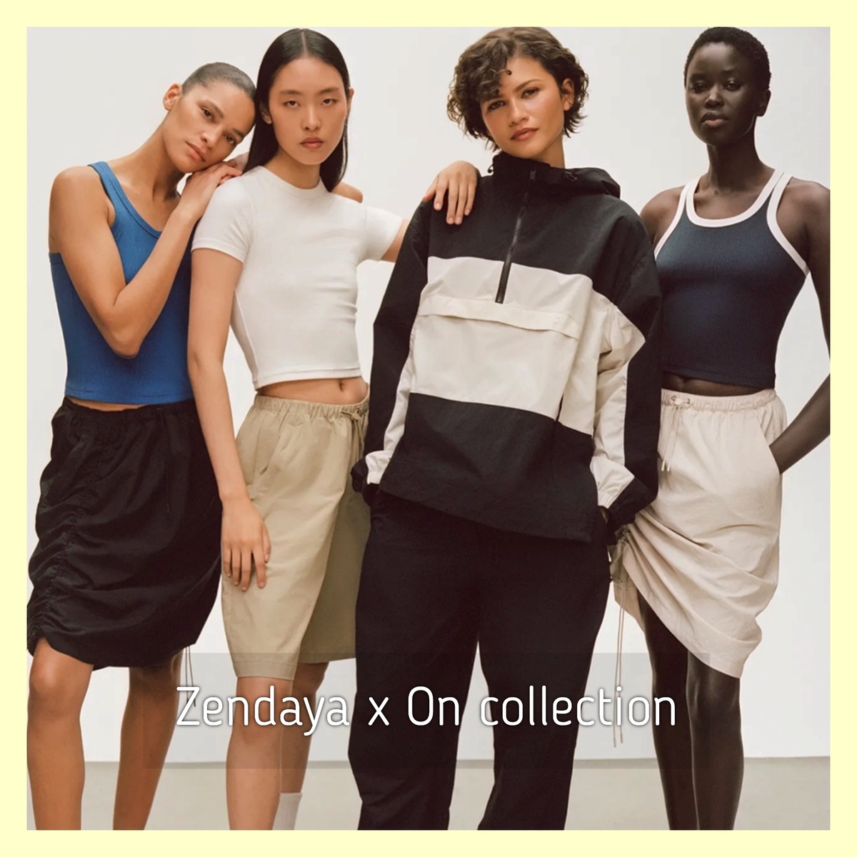 Новая линейка Zendaya x On collection. Источник фото: интернет, фотоколлаж автора статьи