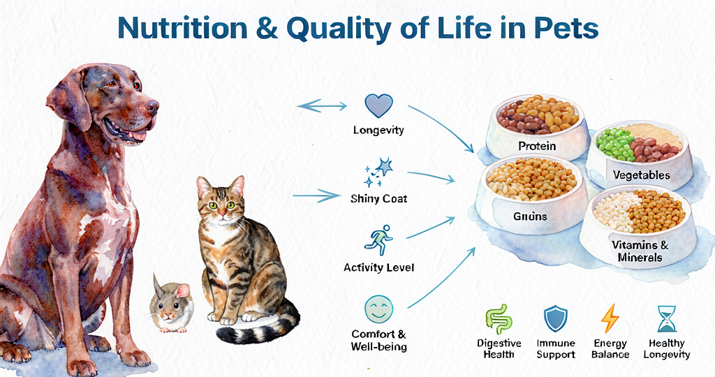 Еда как фундамент счастливой жизни: как питание определяет качество жизни наших питомцев