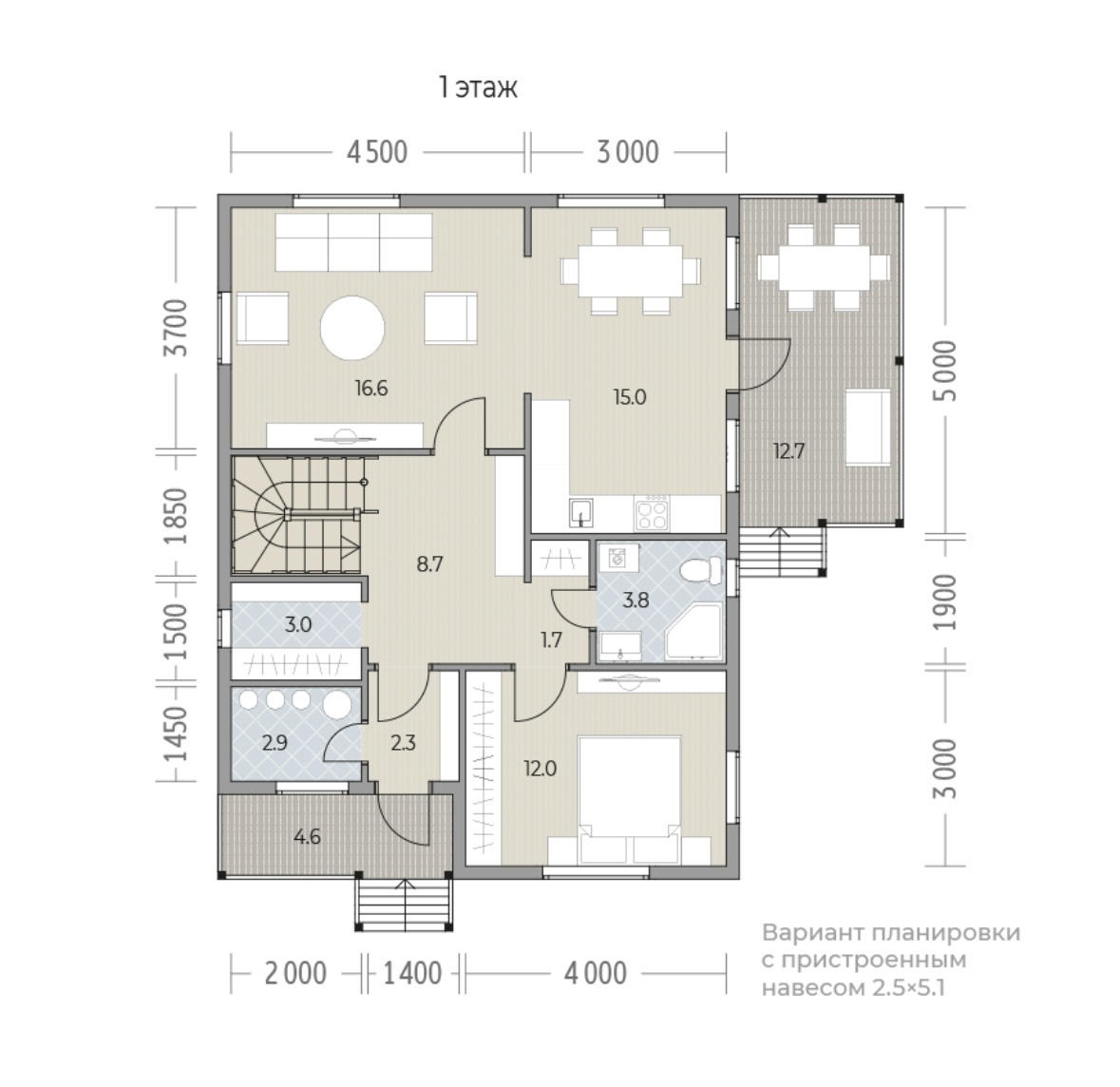 Вариант с мебелью